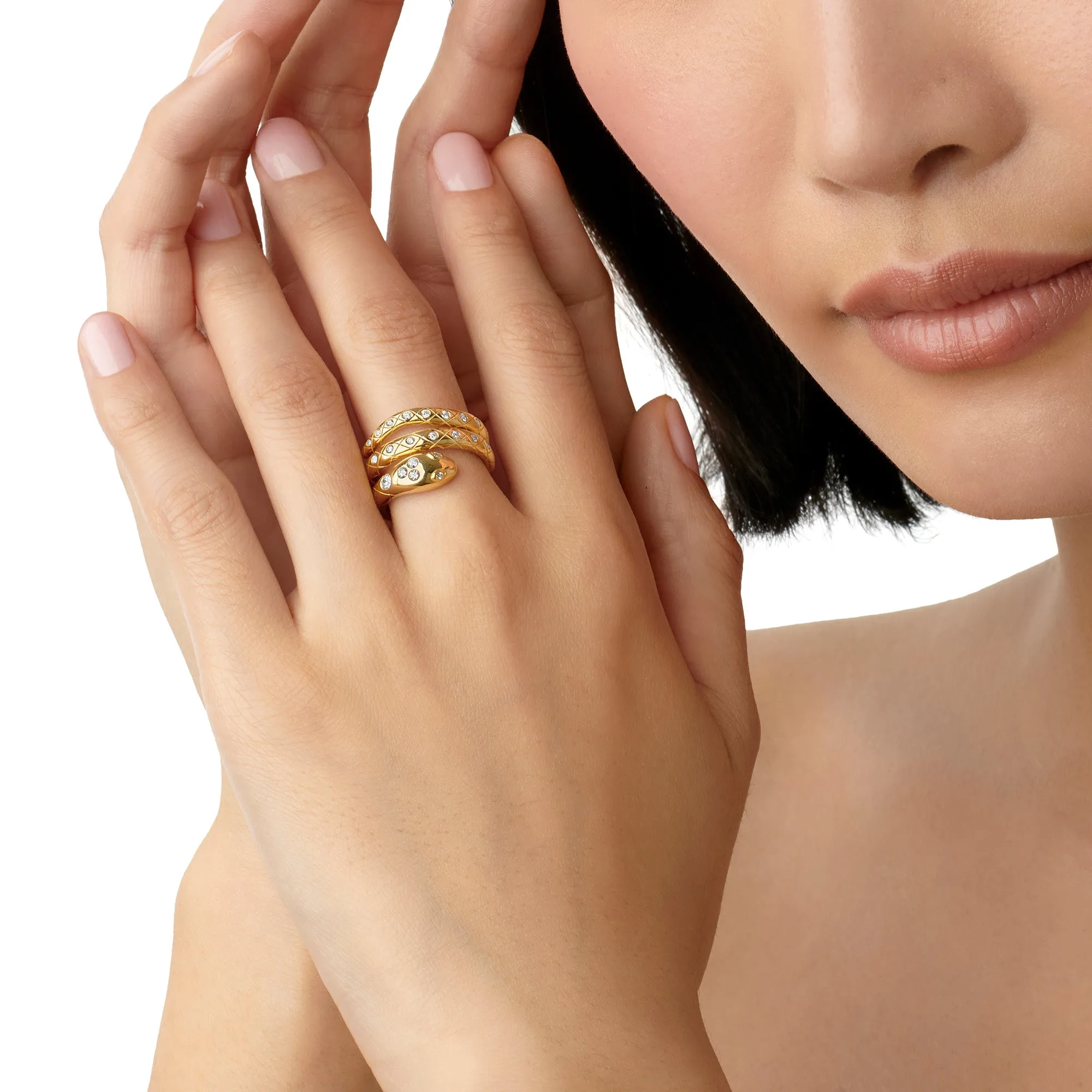 18K Diamond Delphi Serpent Ring sold by TEMPLE ST CLAIR product image thumbnail 3