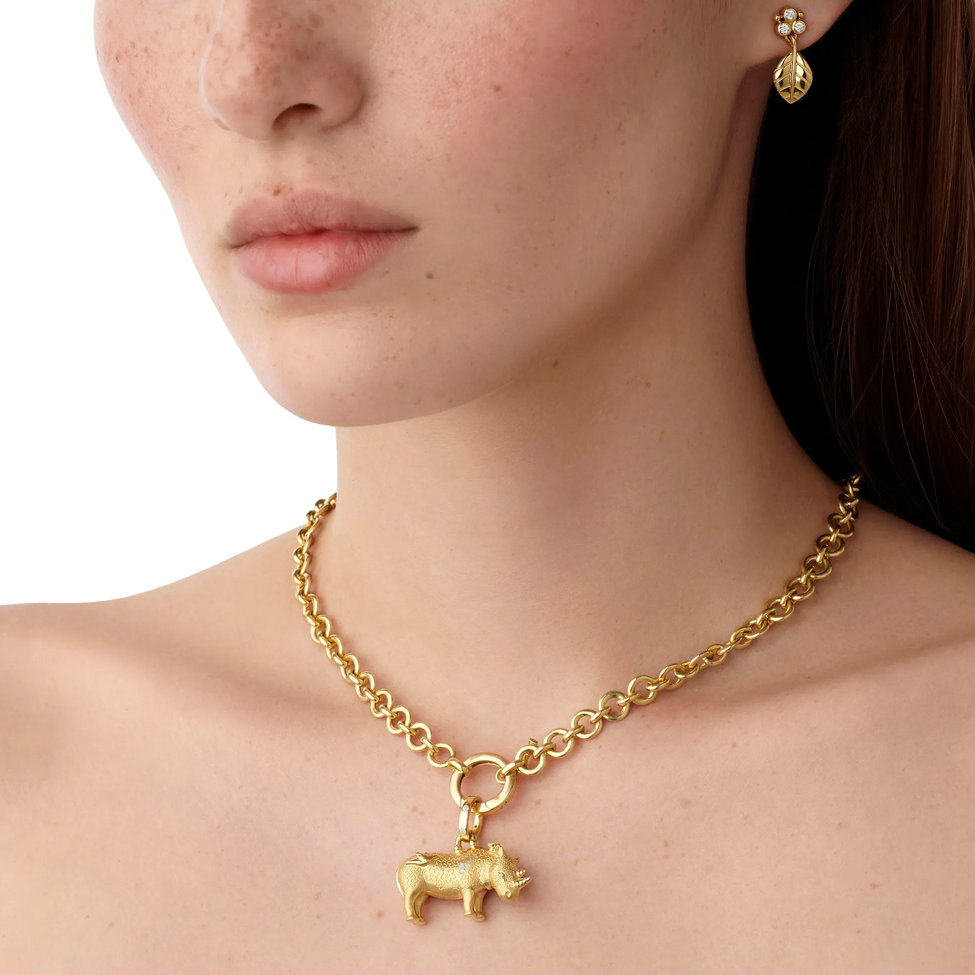 18K Kifaru Rhino Pendant sold by TEMPLE ST CLAIR product image thumbnail 4