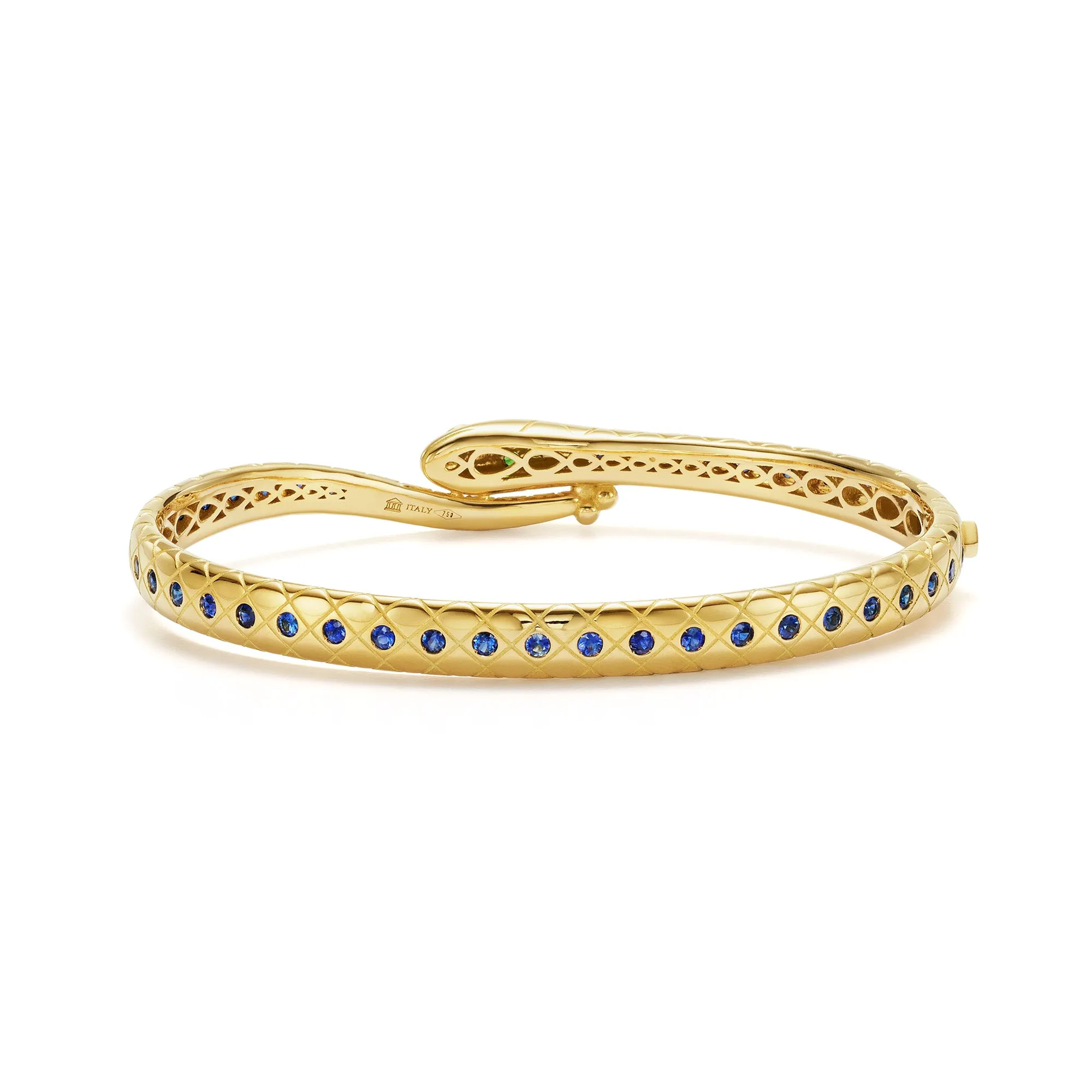 18K Blue Sapphire Delphi Serpent Bracelet sold by TEMPLE ST CLAIR product image thumbnail 2