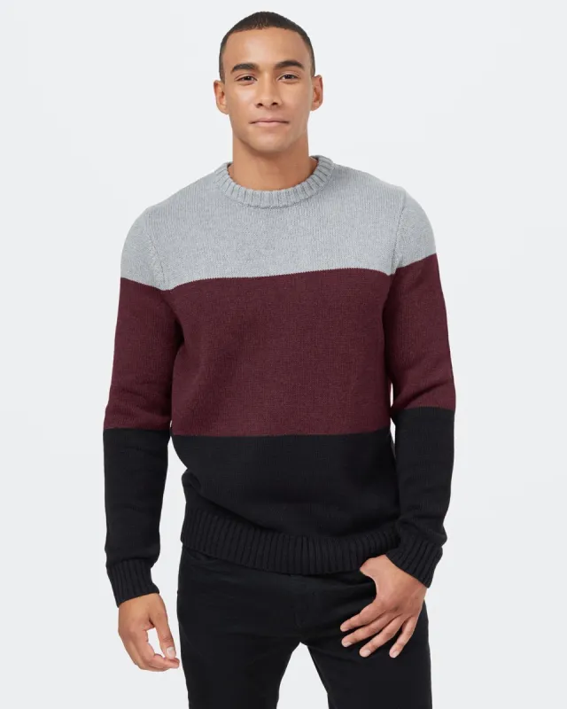 Highline Blocked Crew Sweater sold by tentree