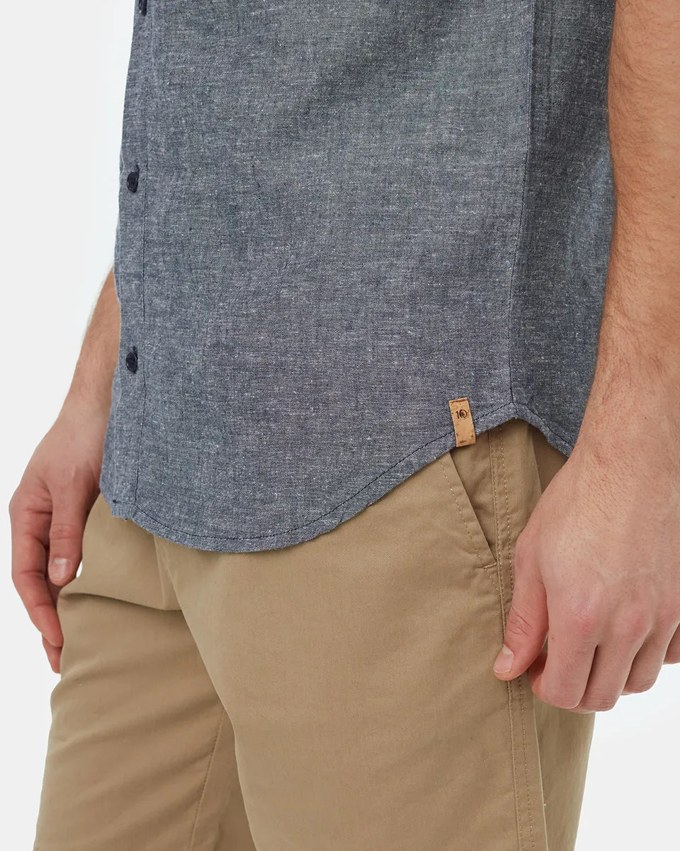 Hemp Button Front Shortsleeve Shirt sold by tentree product image thumbnail 5