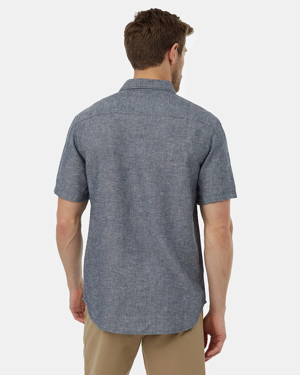 Hemp Button Front Shortsleeve Shirt sold by tentree product image thumbnail 3
