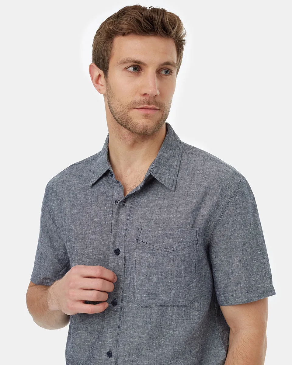 Hemp Button Front Shortsleeve Shirt sold by tentree product image thumbnail 4