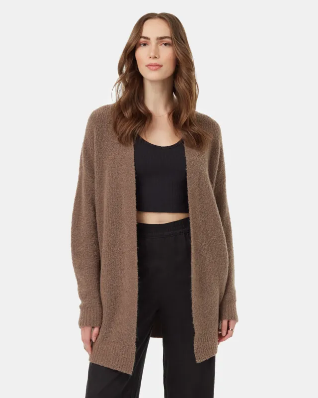Highline Fuzzy Open Cardigan sold by tentree