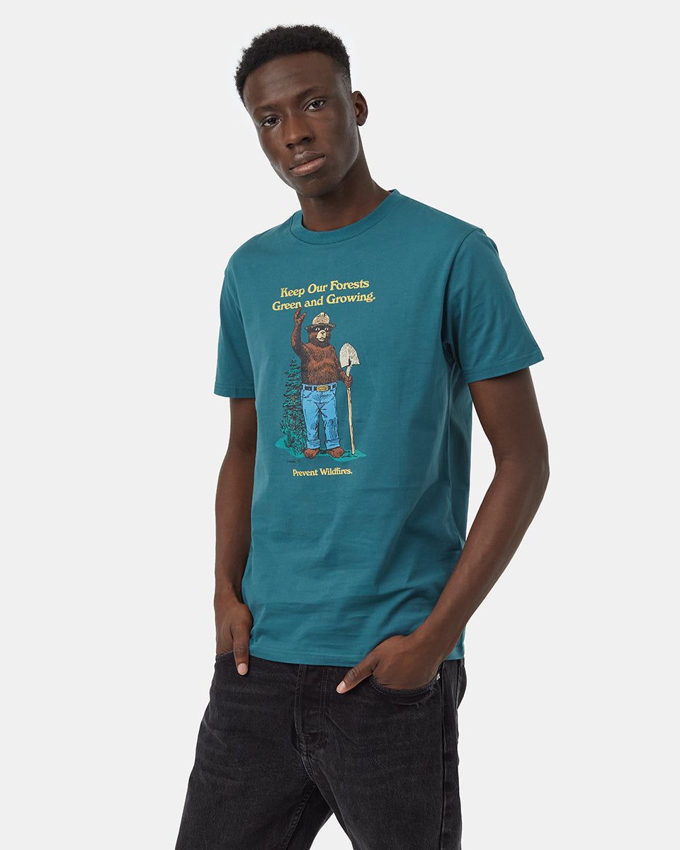 Smokey Bear Please Folks T-Shirt sold by tentree