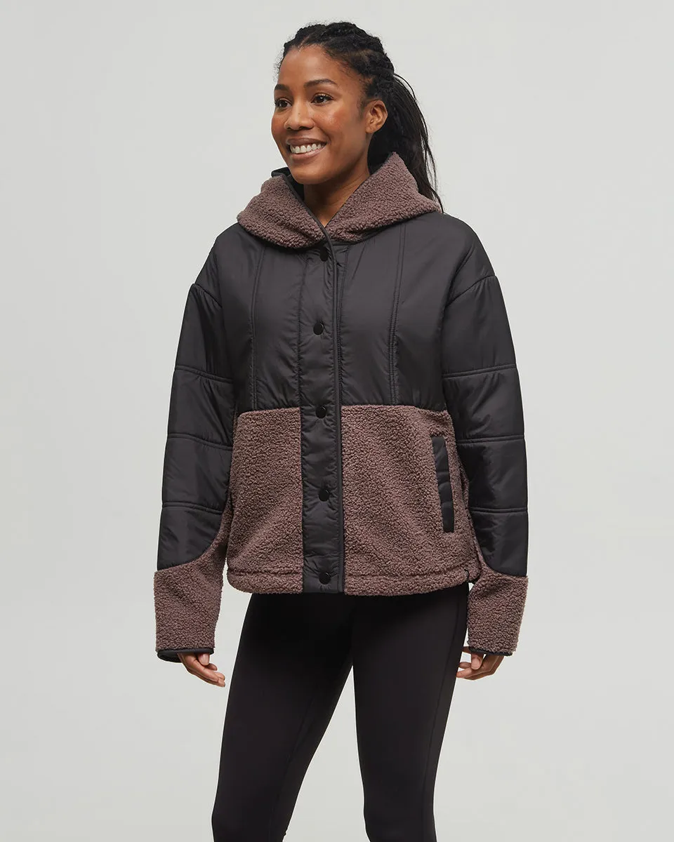 Recycled Boucle Full Snap Hoodie sold by tentree