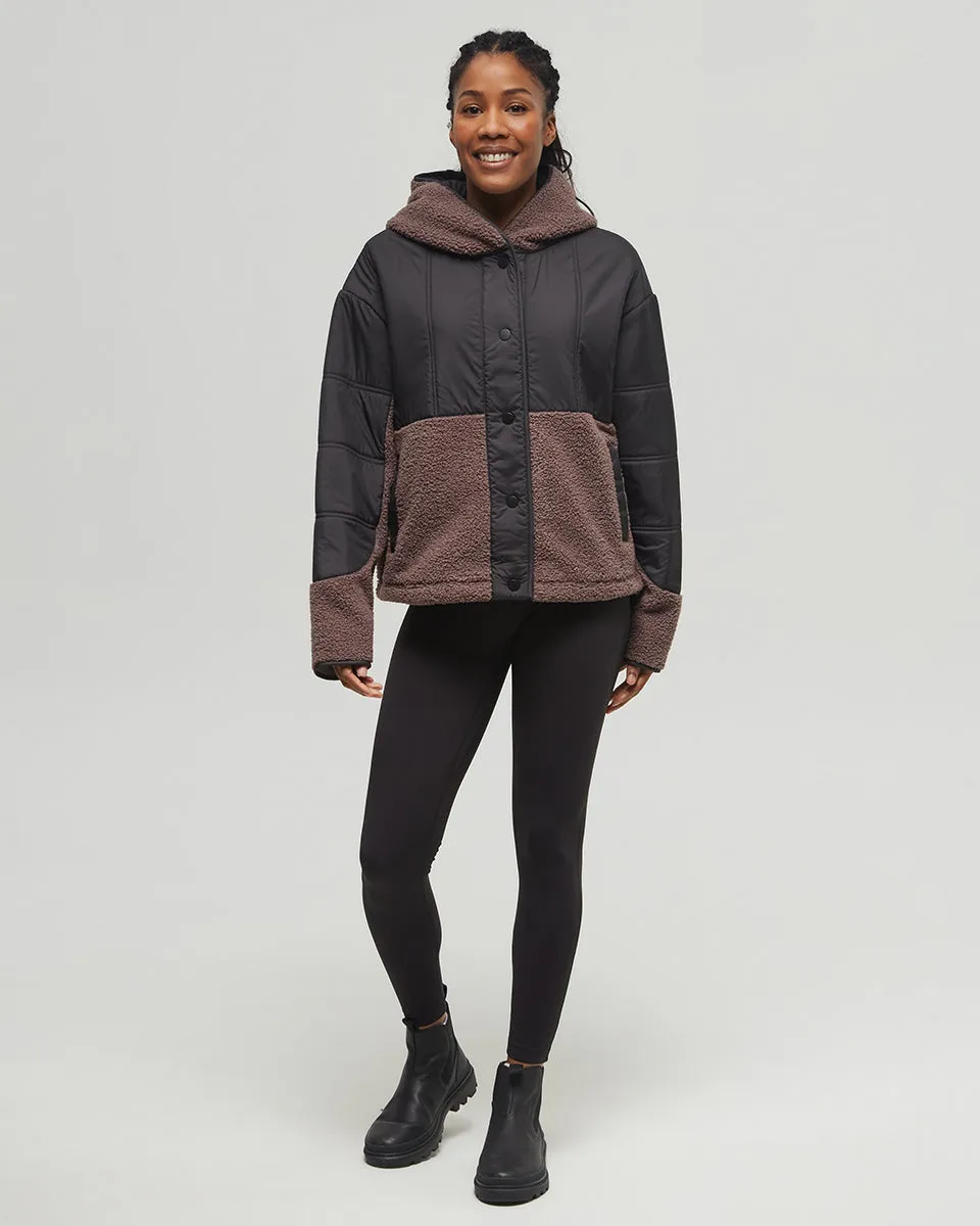 Recycled Boucle Full Snap Hoodie sold by tentree product image thumbnail 2