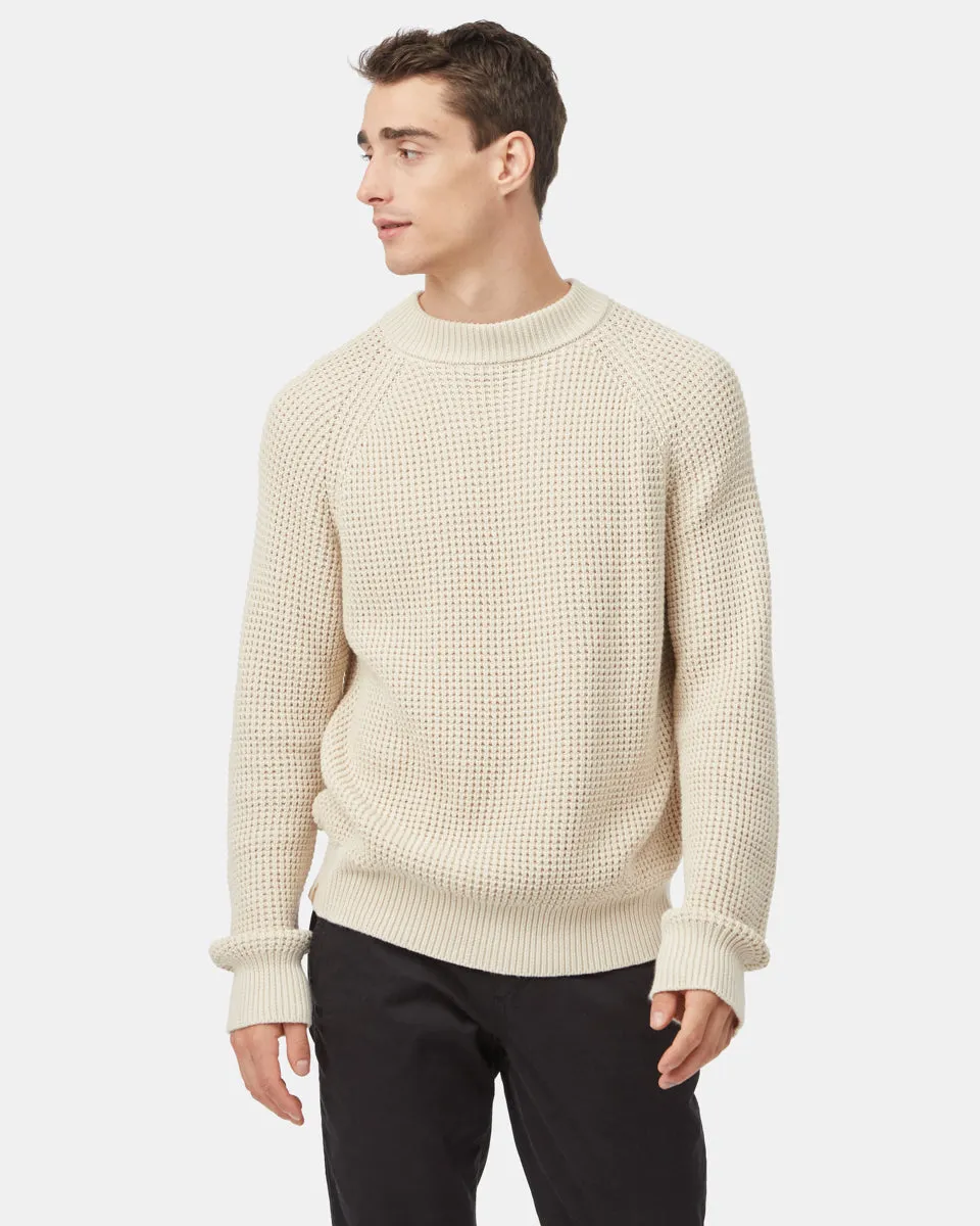 Highline Mock Neck Waffle Crew sold by tentree