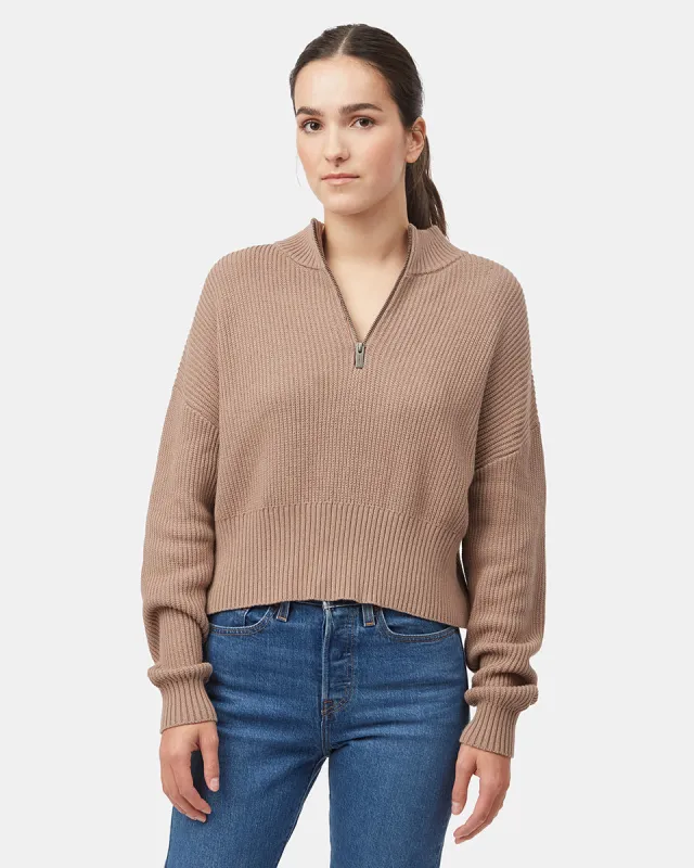 Highline 1/4 Zip Mock Neck sold by tentree