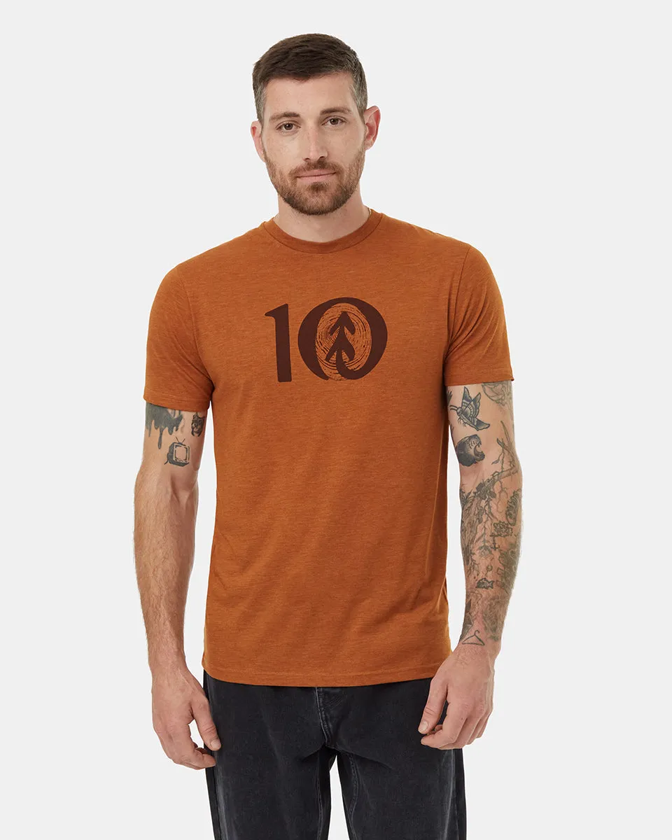 Woodgrain Ten T-Shirt sold by tentree