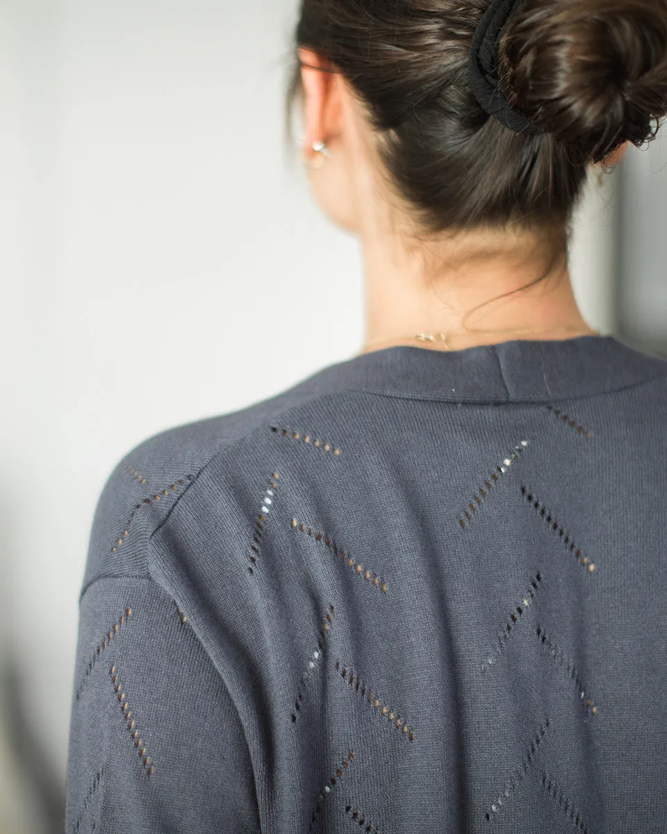 Highline Cotton Sage Tree Stitch Cardigan sold by tentree product image thumbnail 3