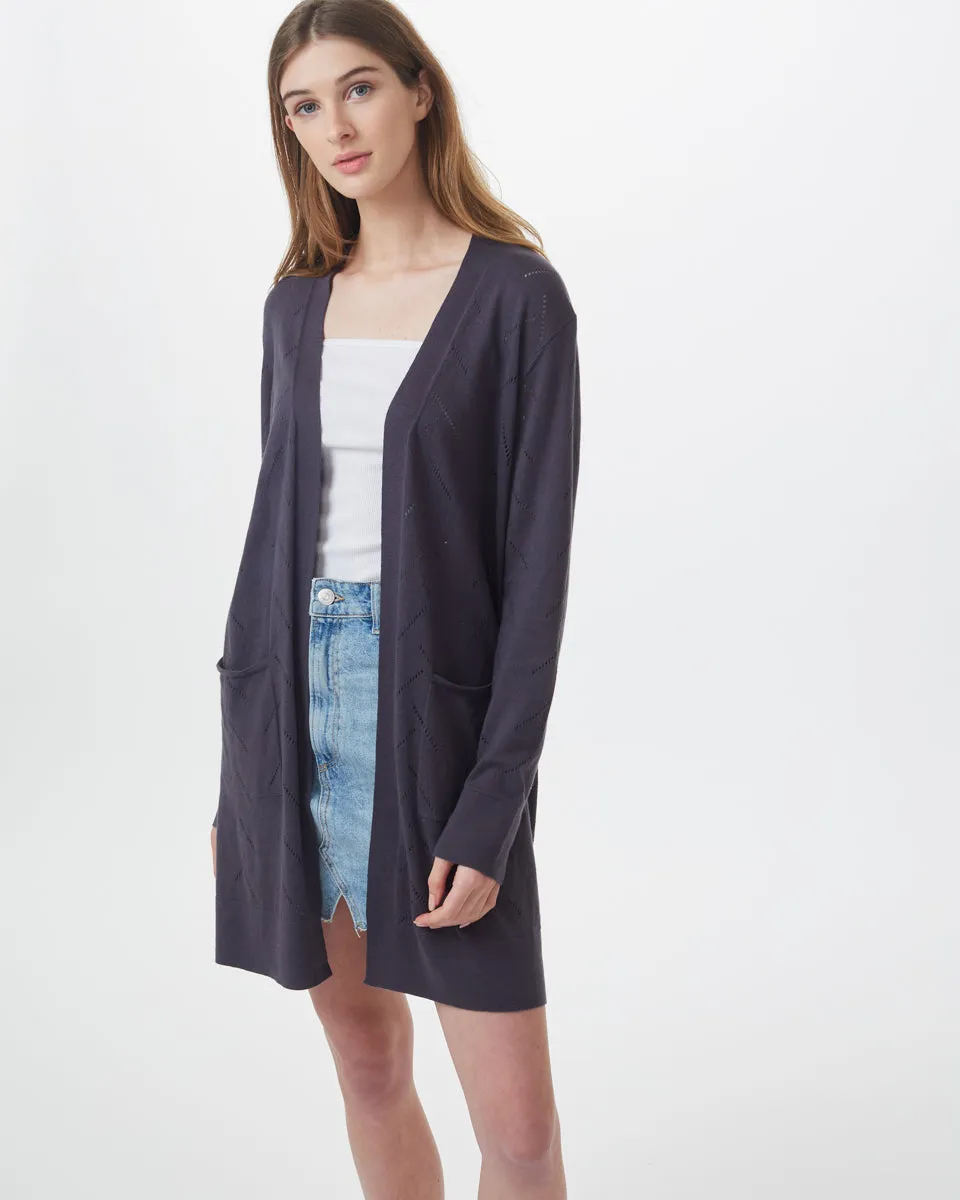 Highline Cotton Sage Tree Stitch Cardigan sold by tentree product image thumbnail 2