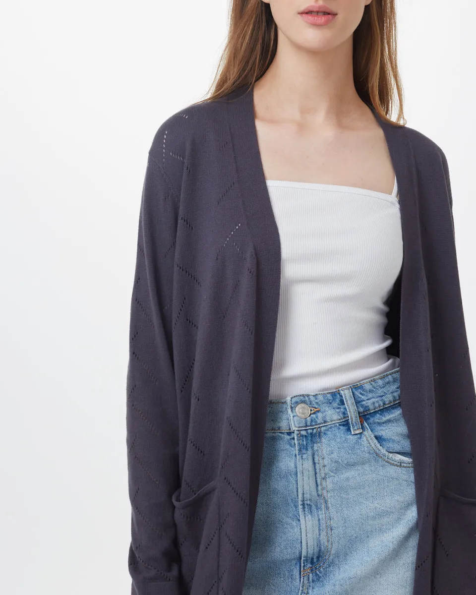 Highline Cotton Sage Tree Stitch Cardigan sold by tentree product image thumbnail 4