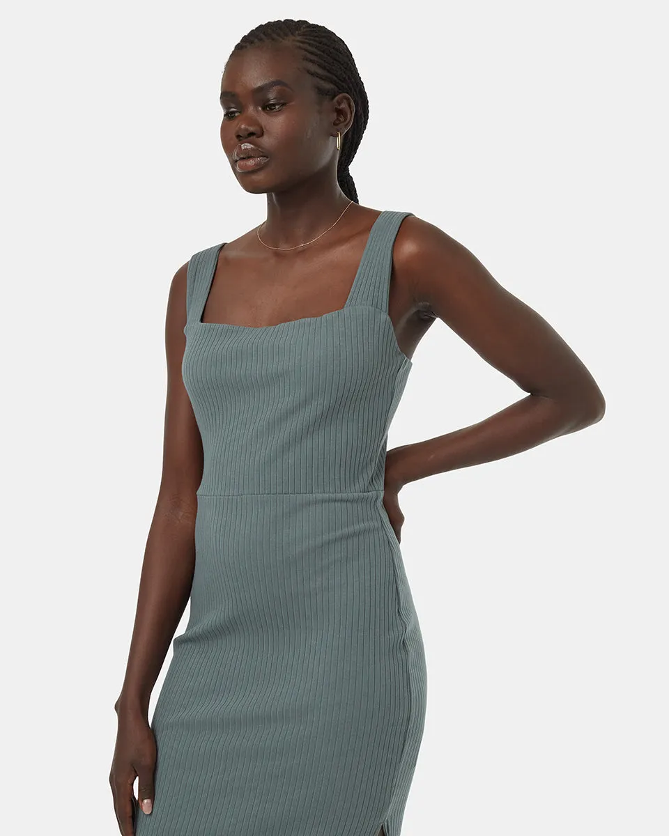 Rib Square Neck Dress sold by tentree product image thumbnail 2
