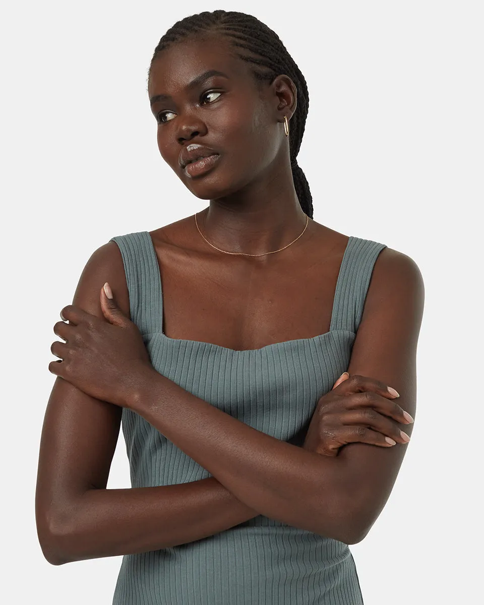 Rib Square Neck Dress sold by tentree product image thumbnail 4