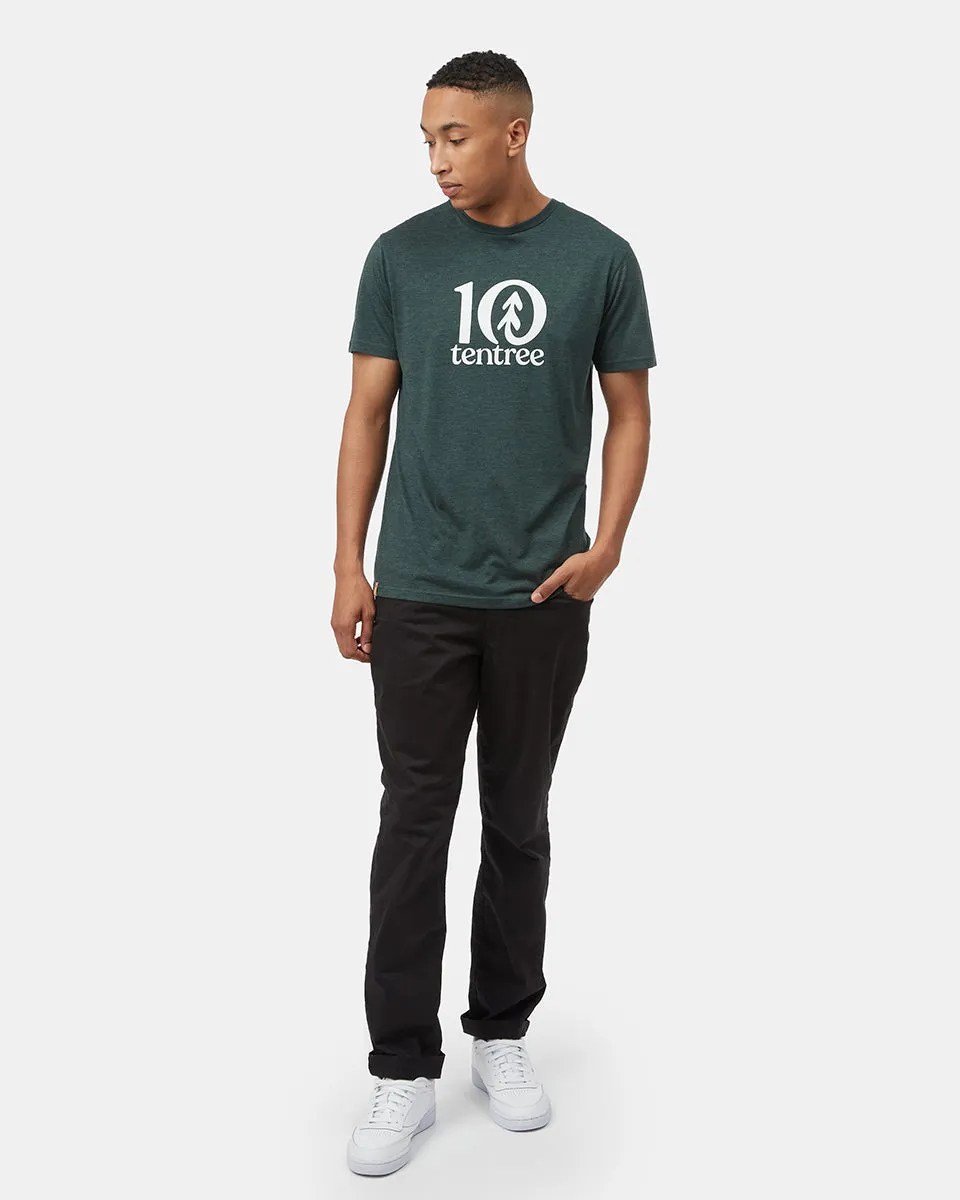 Tentree Logo T-Shirt (Meteorite Black Heather) sold by tentree