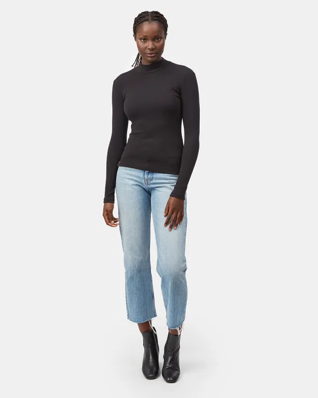 Rib Mock Neck Longsleeve sold by tentree