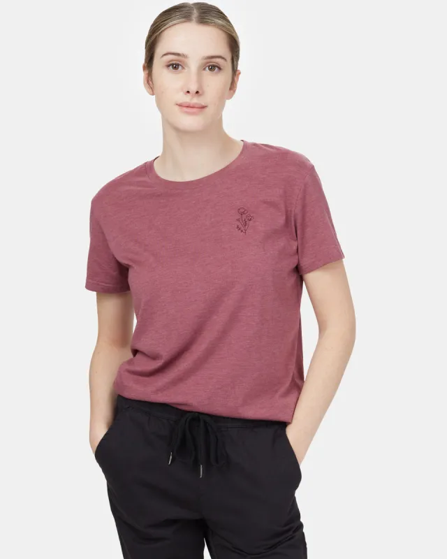 Wildflower Embroidery T-Shirt sold by tentree
