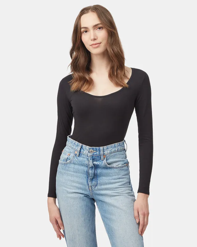 Scoop Neck Longsleeve Bodysuit sold by tentree