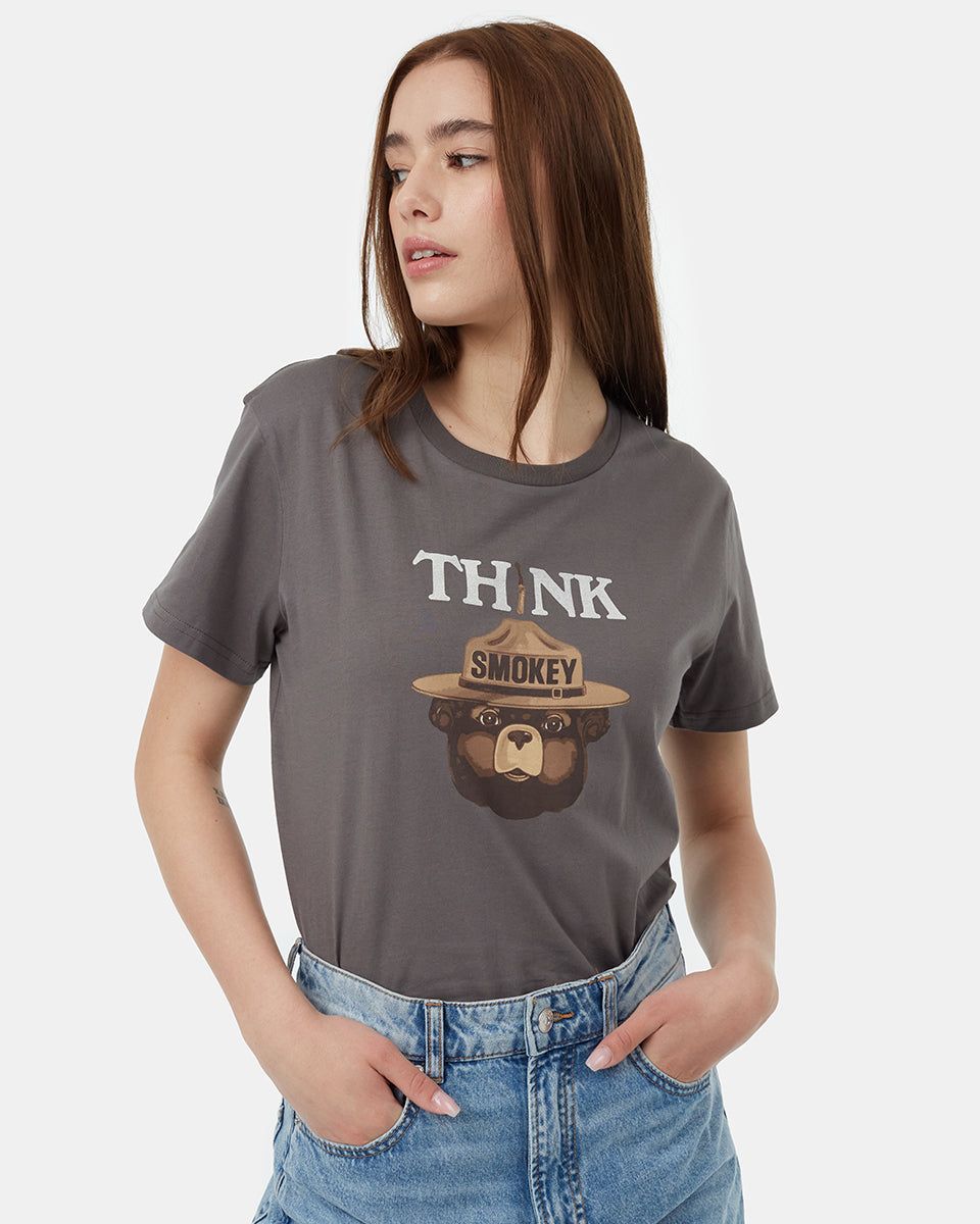 Smokey Bear Think T-Shirt sold by tentree product image thumbnail 3