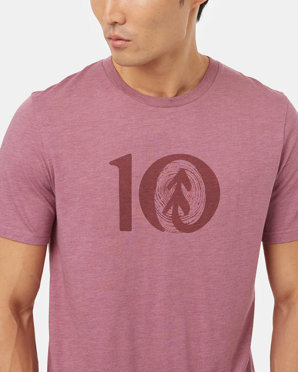 Woodgrain Ten T-Shirt (Meteorite Black Heather) sold by tentree product image thumbnail 4