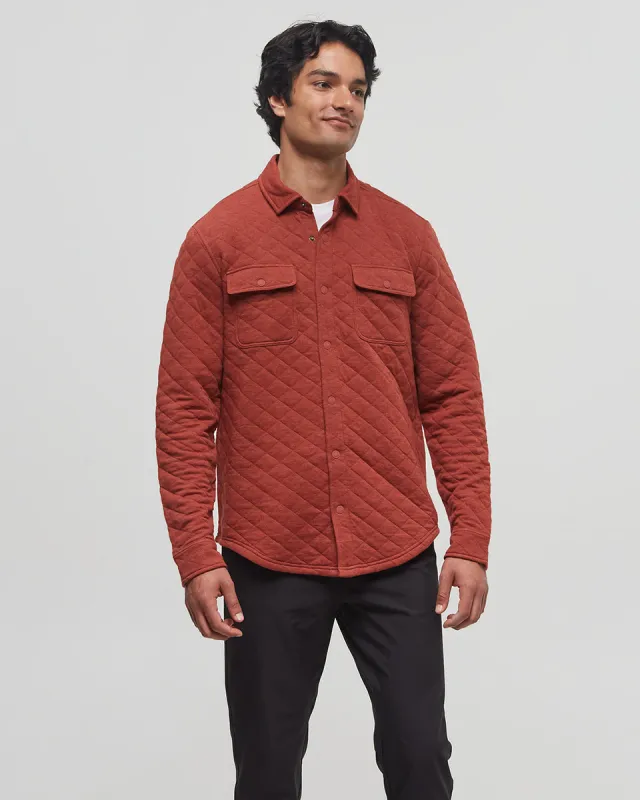 Quilted Colville Shacket sold by tentree