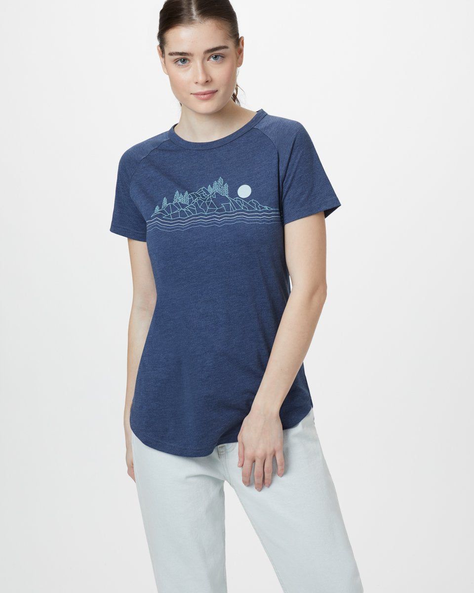 Geo Mountain Raglan T-Shirt sold by tentree