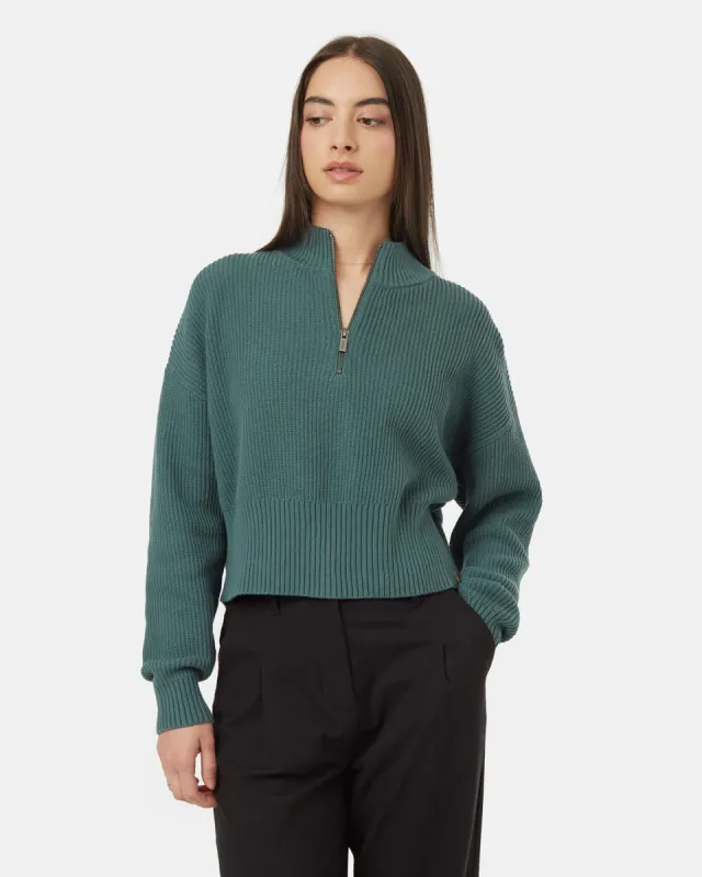 Highline 1/4 Zip Mock Neck sold by tentree