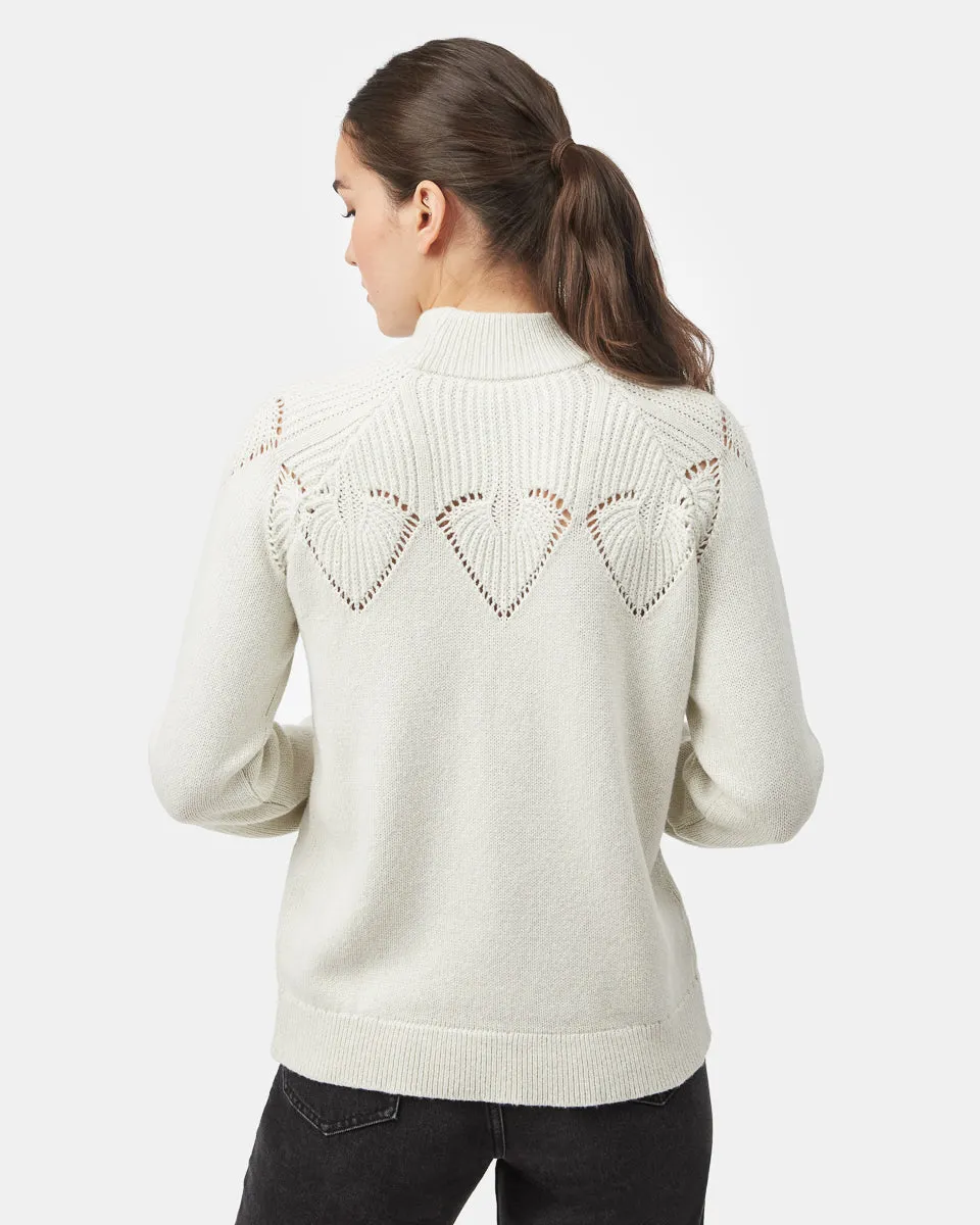 Highline Pointelle Turtleneck Sweater sold by tentree product image thumbnail 3