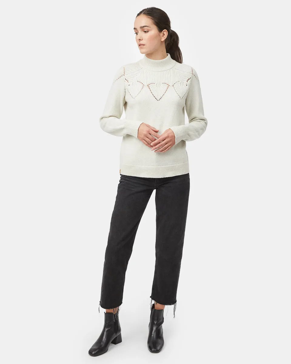 Highline Pointelle Turtleneck Sweater sold by tentree product image thumbnail 2