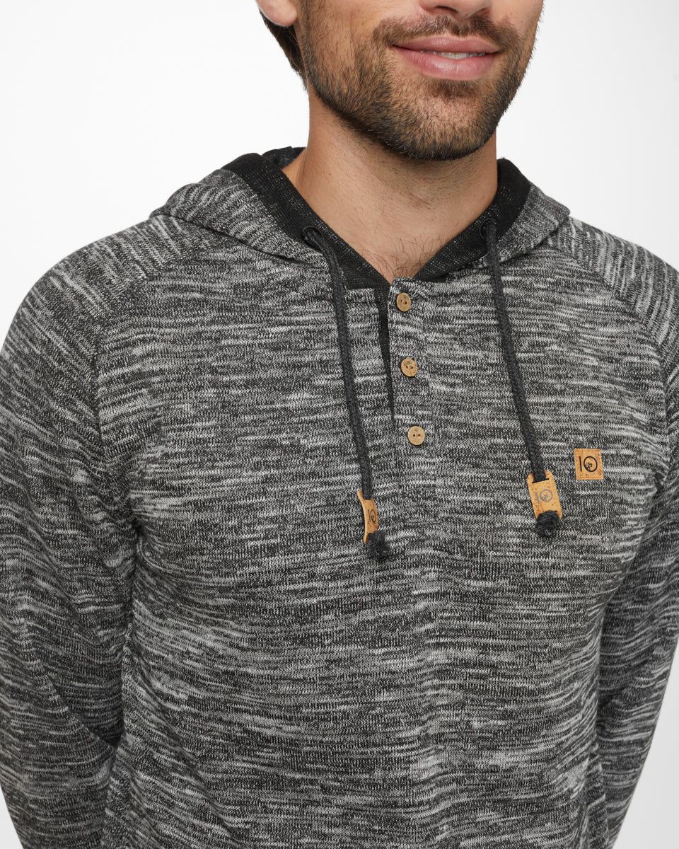 M Irvin Hooded Henley sold by tentree product image thumbnail 3