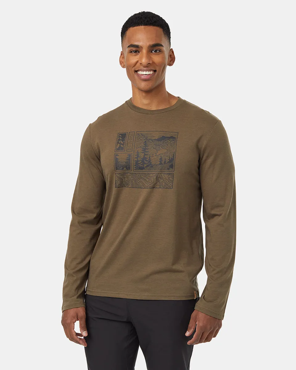 Topography Stamp Longsleeve sold by tentree