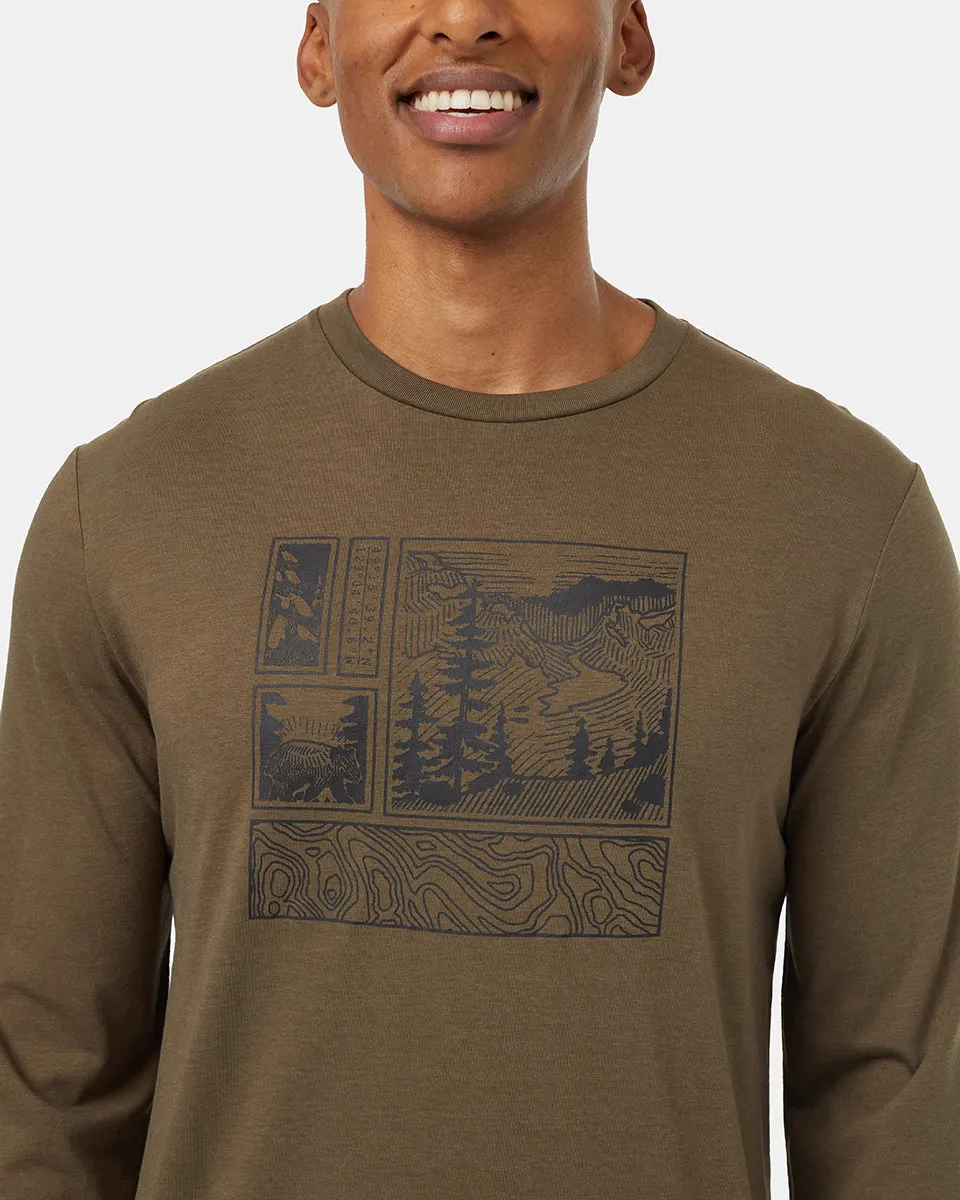 Topography Stamp Longsleeve sold by tentree product image thumbnail 4