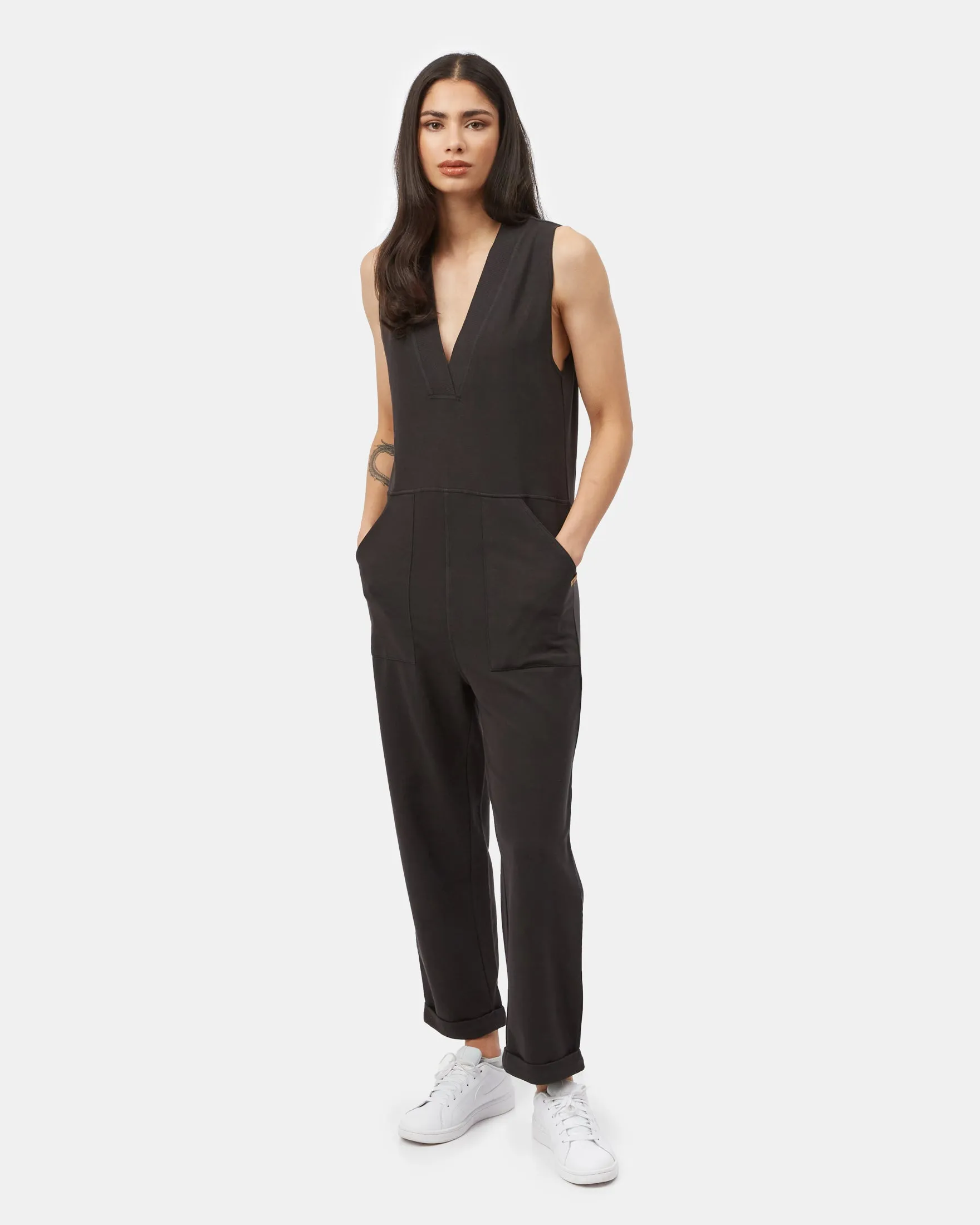 French Terry V-Neck Jumpsuit sold by tentree