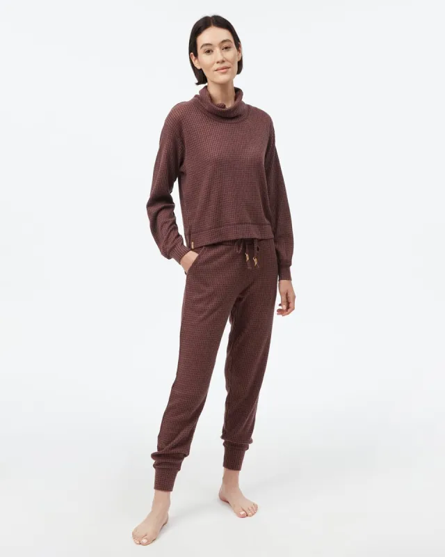 Wide Waffle Cowl Neck Top sold by tentree