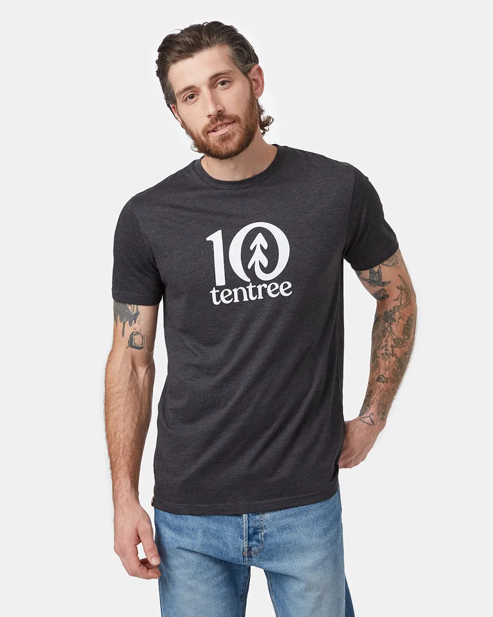 Tentree Logo T-Shirt (Meteorite Black Heather) sold by tentree product image thumbnail 2