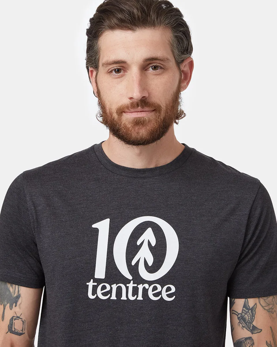 Tentree Logo T-Shirt (Meteorite Black Heather) sold by tentree product image thumbnail 4
