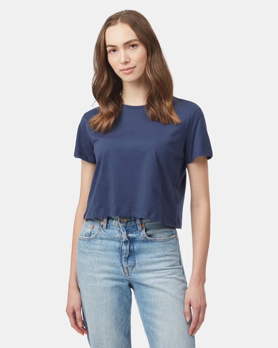 Organic Cotton Oversized Cropped T-Shirt sold by tentree