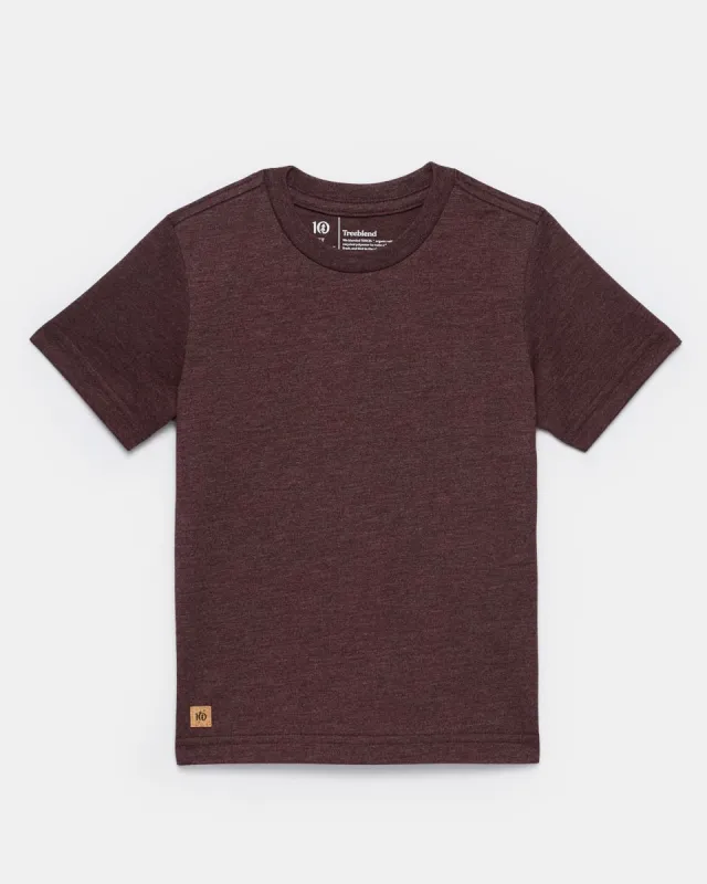 Treeblend Crew T-Shirt (Meteorite Black Heather) sold by tentree