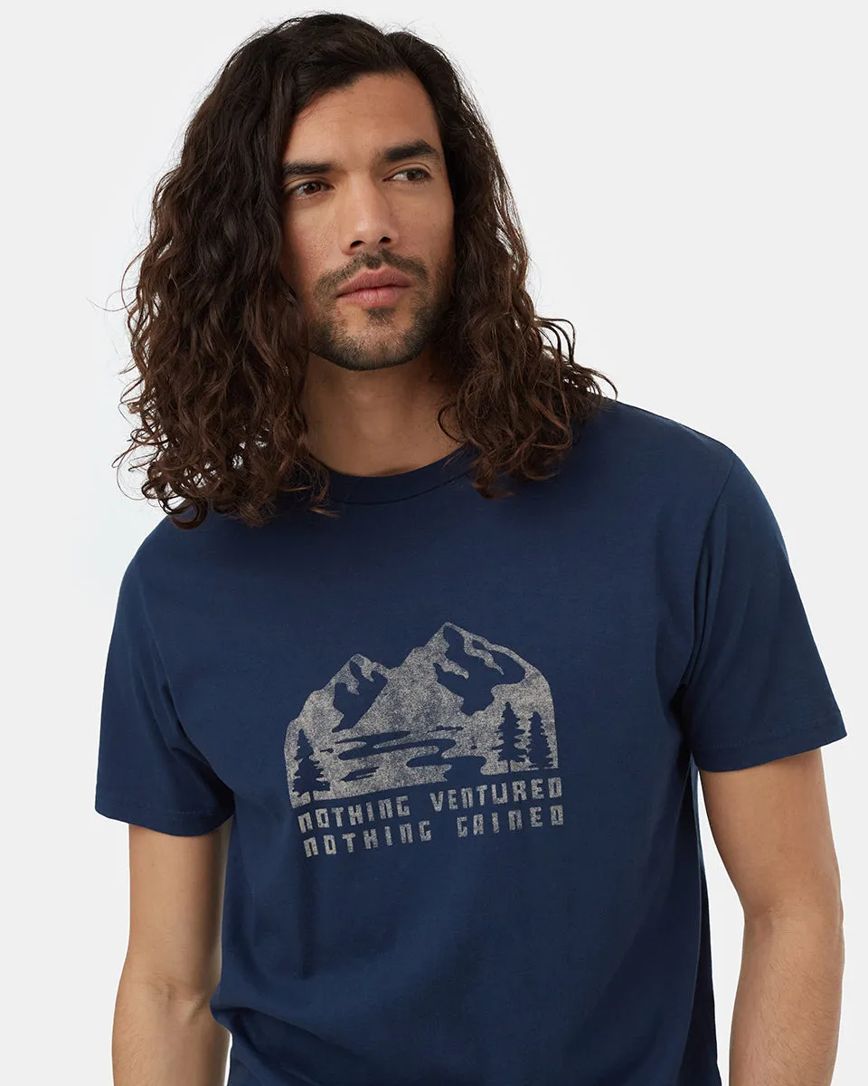 Nothing Ventured T-Shirt (Midnight Blue/Silver Cloud Grey) sold by tentree product image thumbnail 4