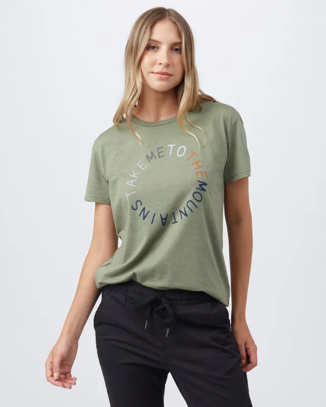 To The Mountains T-Shirt sold by tentree