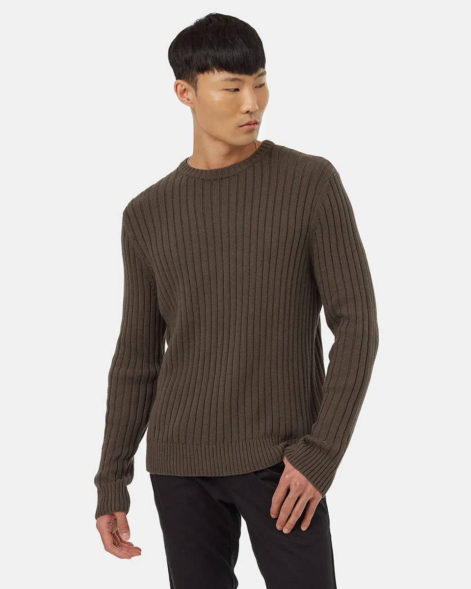 Highline Cotton Wide Rib Crew sold by tentree