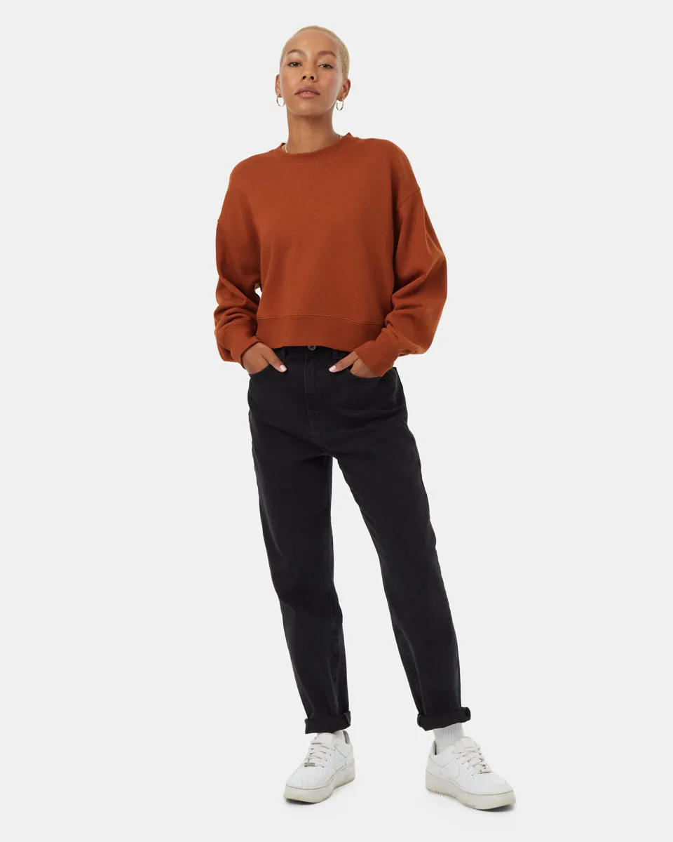 TreeFleece Oversized Cropped Crew sold by tentree product image thumbnail 2