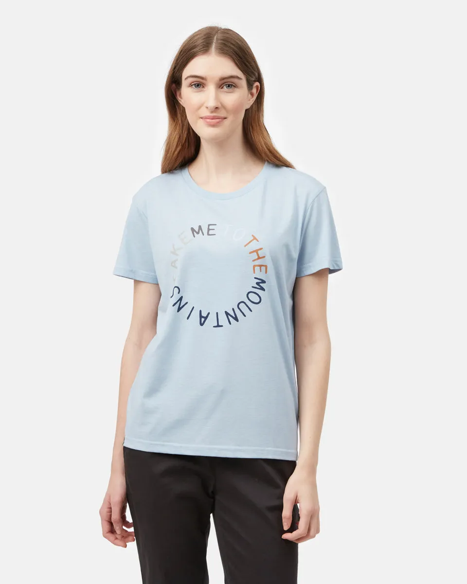 To The Mountains T-Shirt sold by tentree
