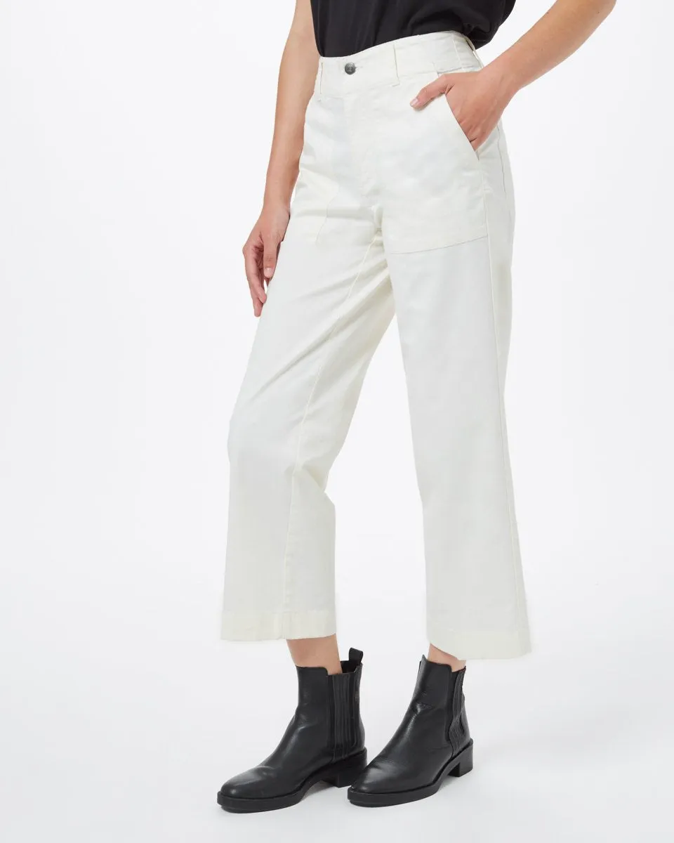 Twill Cropped Wide Leg Pant sold by tentree product image thumbnail 3