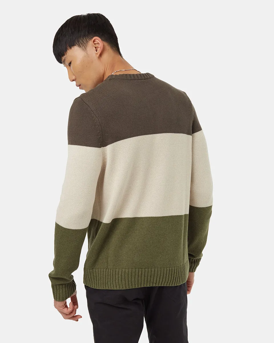Highline Blocked Crew Sweater sold by tentree product image thumbnail 3