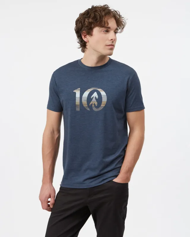 Spruce Stripe Ten T-Shirt sold by tentree
