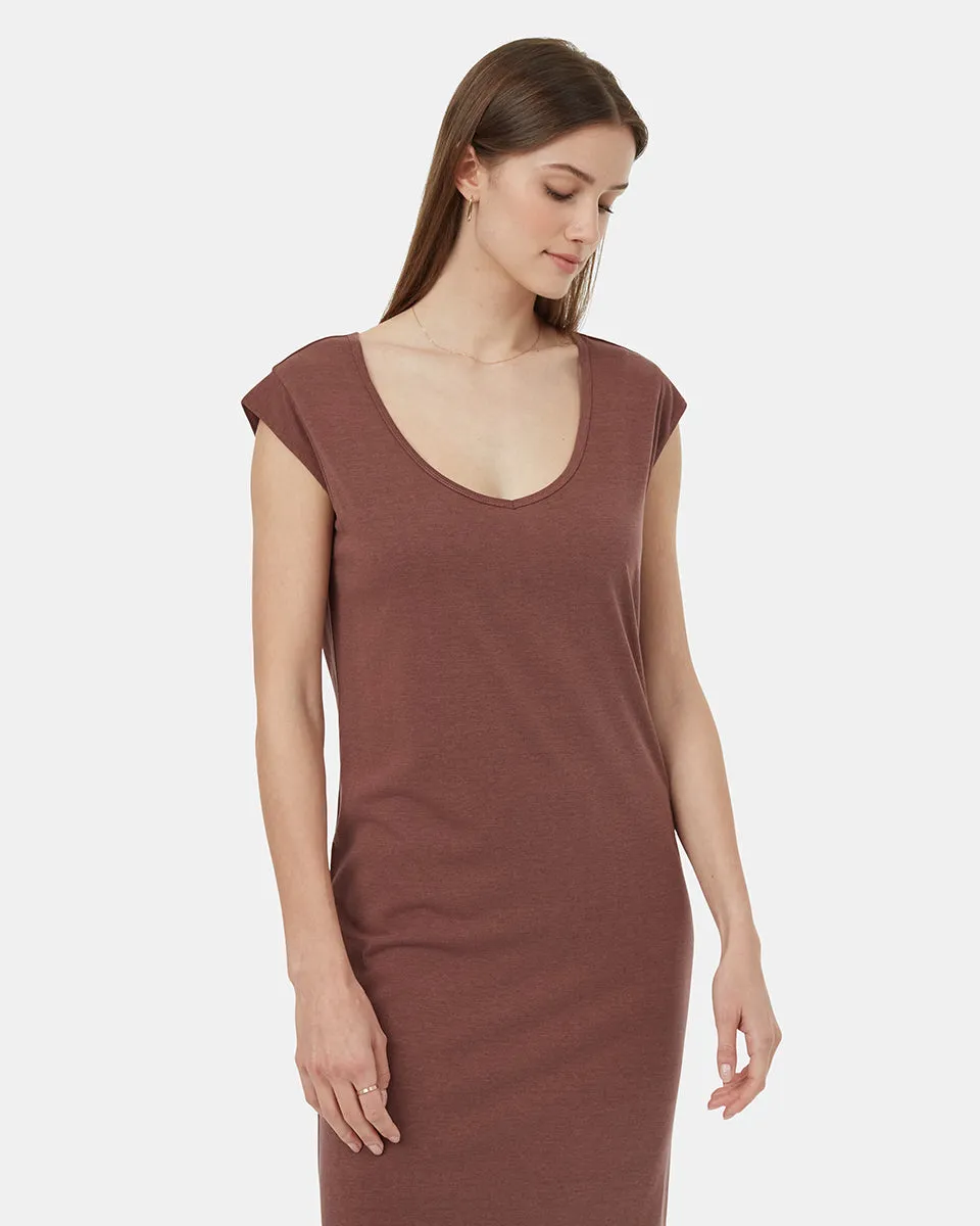 TreeBlend V-Neck Midi Dress sold by tentree product image thumbnail 3