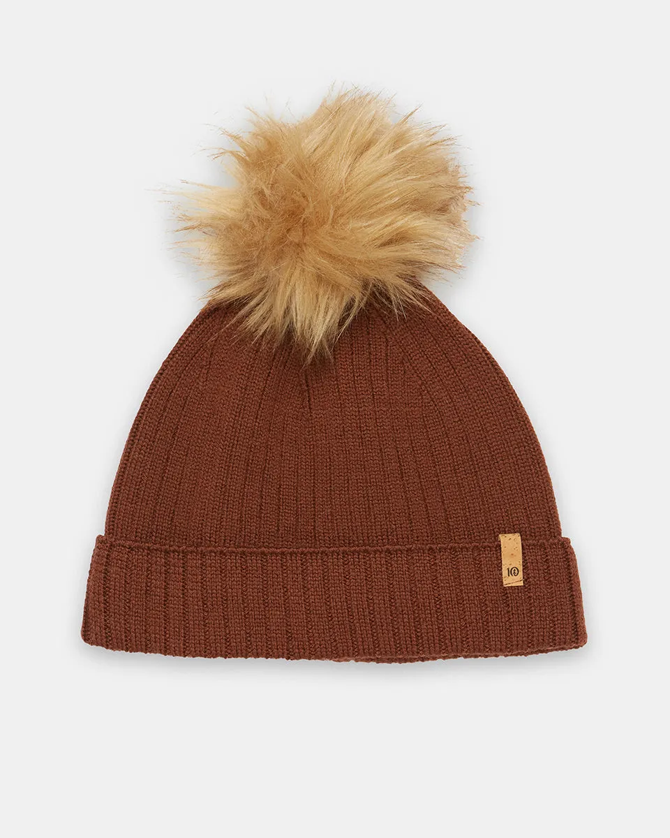 Wool Faux Fur Pom Beanie sold by tentree