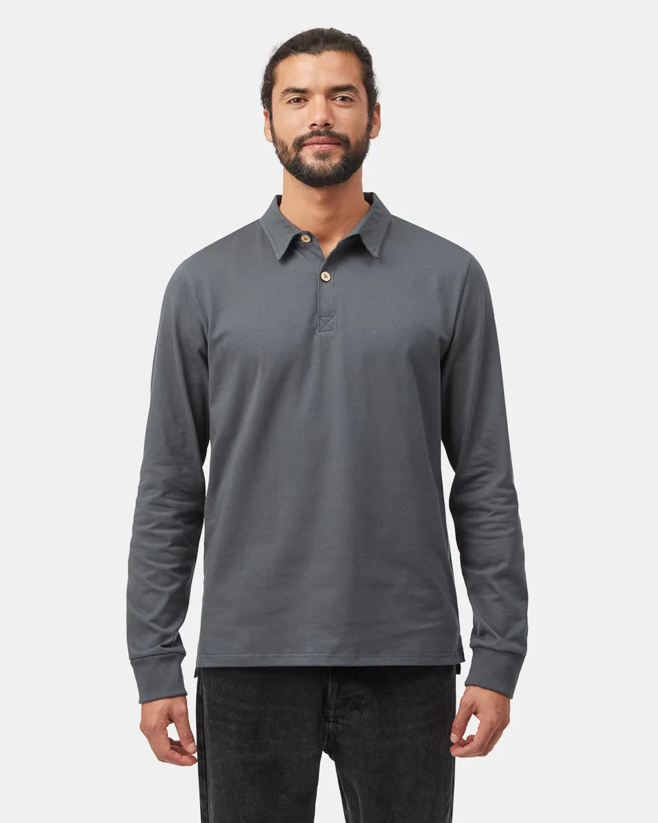 Recycled Cotton Polo Longsleeve sold by tentree